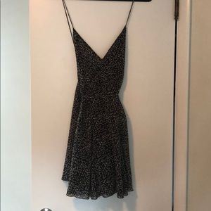 Black and white cocktail dress